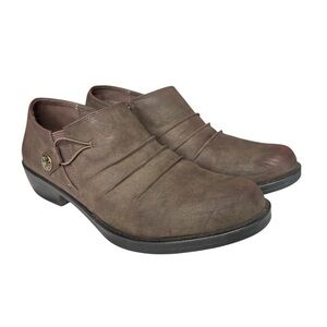 Easy Street Korey Shooties Distressed Matte Brown Comfort Size 5.5 Bootie VEGAN